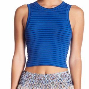 Free People Intimately Blue Striped Tank Top